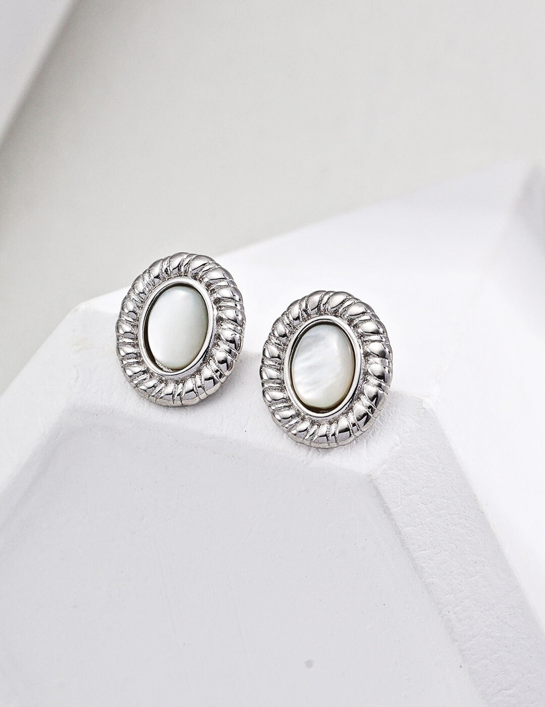 Natural Shell Stud Earrings