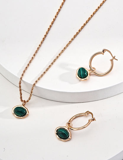 Vintage Gold Peacock Huggie Hoop Earrings